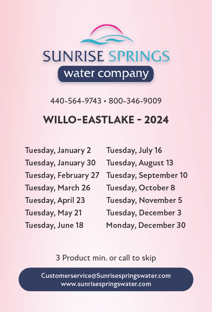 WILLOUGBY EASTLAKE 2024 Sunrise Springs Water Company